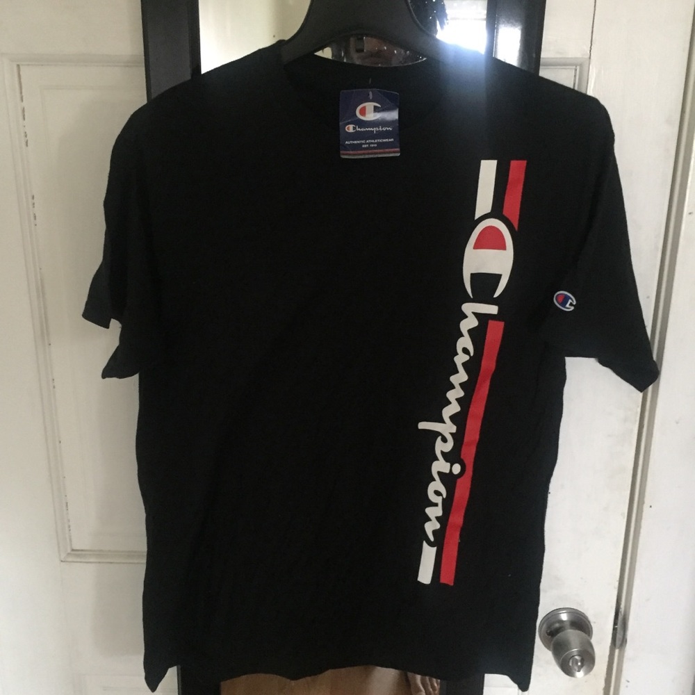 Champion Short Sleeve T Shirt Black NWT